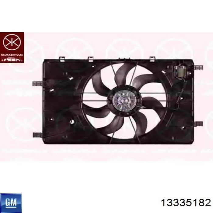 Вентилятор радіатора General Motors 13335182 ціна, від 67.49 USD