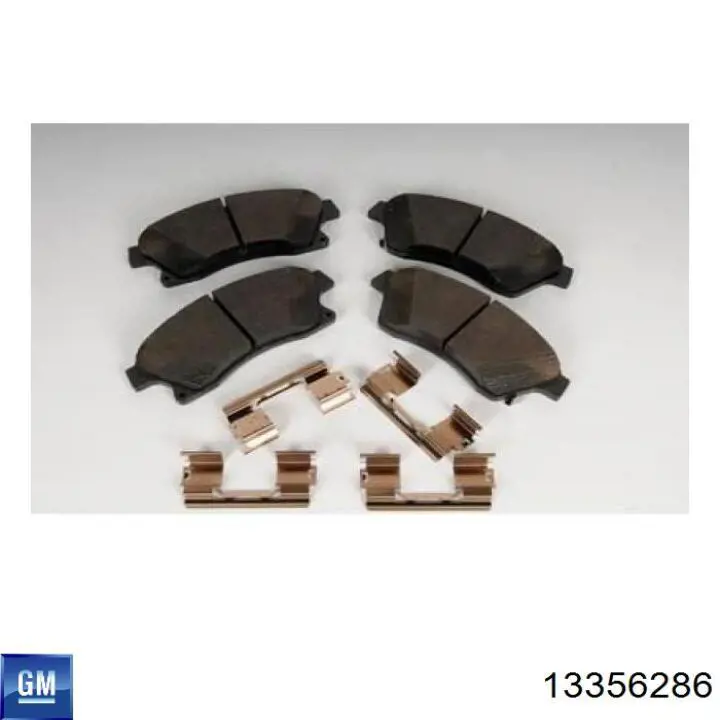 13356286 General Motors колодки гальмівні передні, дискові