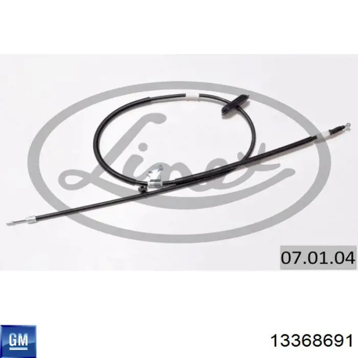 Купити 13368691 General Motors Трос ручного гальма задній, лівий