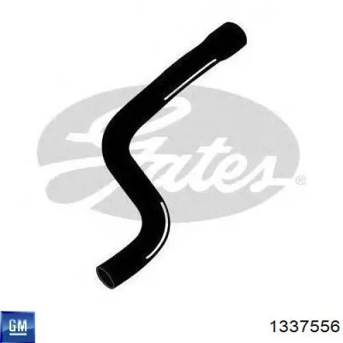 Купити 1337556 General Motors Шланг/патрубок радіатора охолодження, нижній
