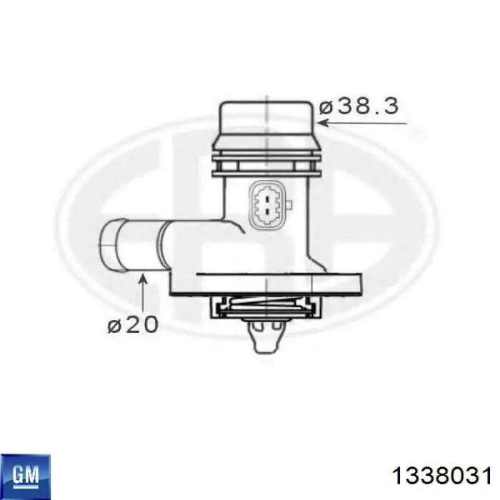 1338031 General Motors Авто термостат