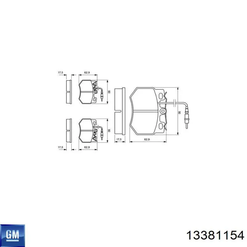 Купити 13381154 General Motors Датчик АБС (ABS) передній