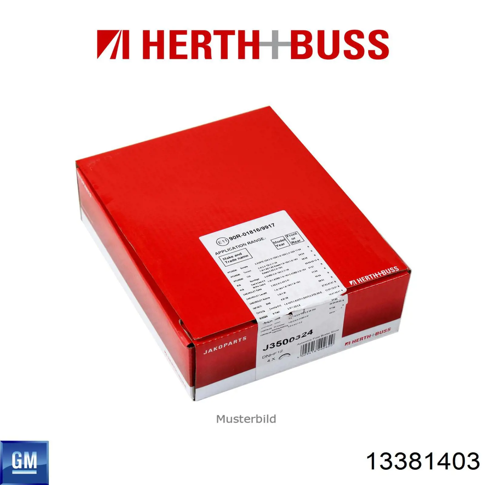 Купити 13381403 General Motors Колодки гальмові задні, барабанні