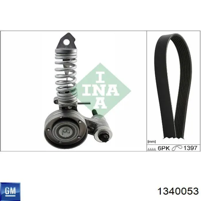 Ремінь генератора 1340053 General Motors