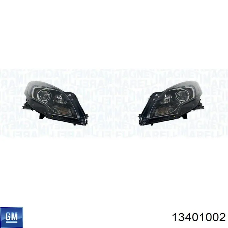 Фара правая General Motors 13401002 ціна, від 980.03 USD