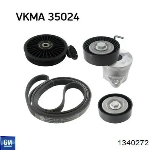 Клиновий ремінь General Motors 1340272 ціна, від 13.57 USD