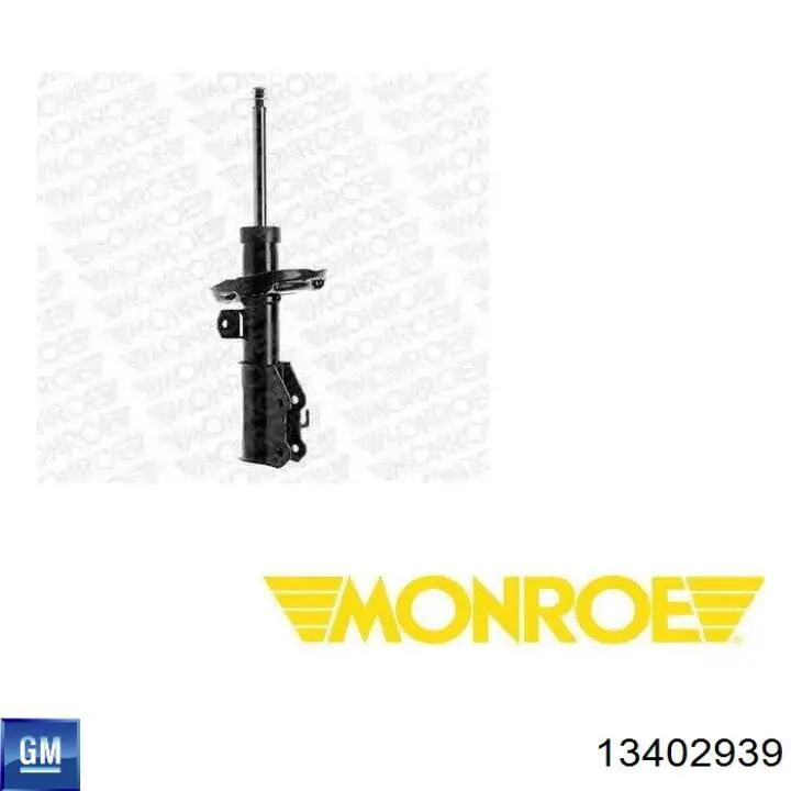 Амортизатор передній, правий General Motors 13402939 ціна, від 60.41 USD