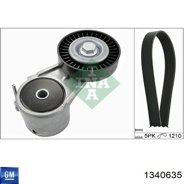 Купити 1340635 General Motors Ремінь генератора