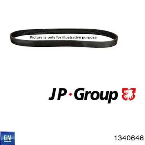 Ремінь генератора 1340646 General Motors