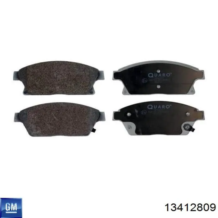 13412809 General Motors Передні гальмівні колодки