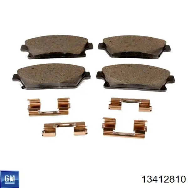 13412810 General Motors Передні гальмівні колодки