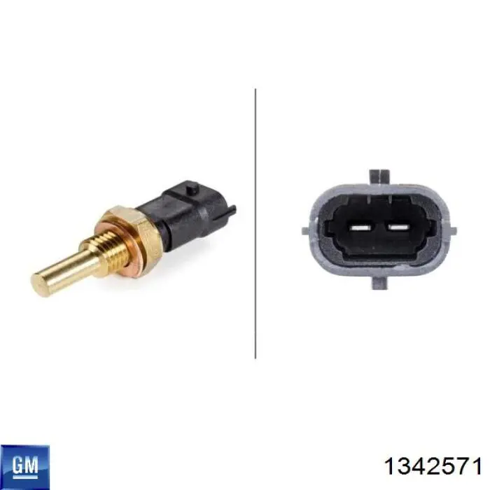 Термодатчик охолоджуючої рідини General Motors 1342571 ціна, від 7.59 USD
