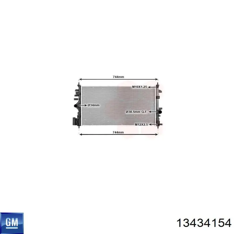 Радіатор основний Thermotec D7X107TT ціна, від 93.69 USD