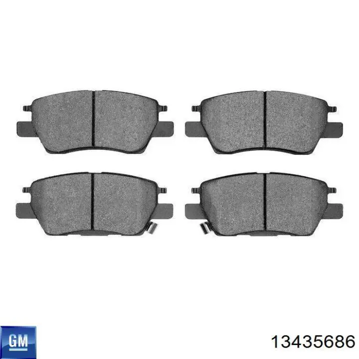 Гальмівні колодки General Motors 13435687 ціна, від 26.12 USD
