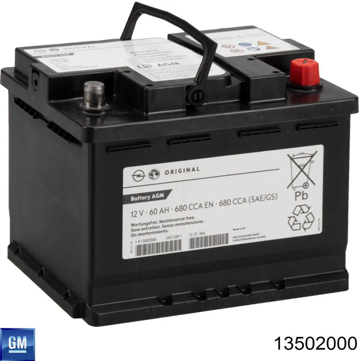 13502000 General Motors Авто акумулятор