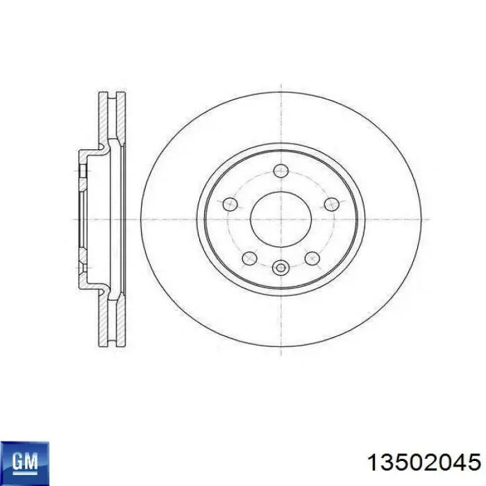 Купити 13502045 General Motors Ротор гальмівний