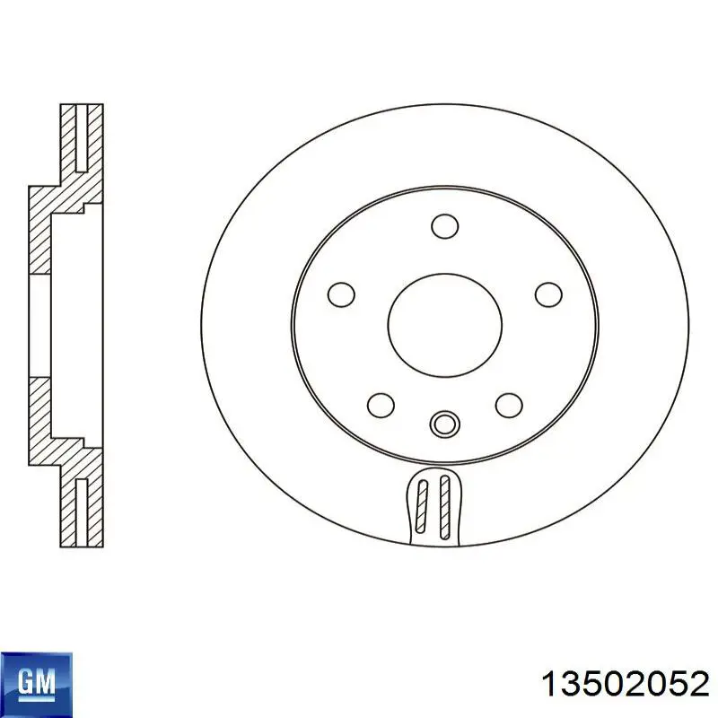Купити 13502052 General Motors Ротор гальмівний