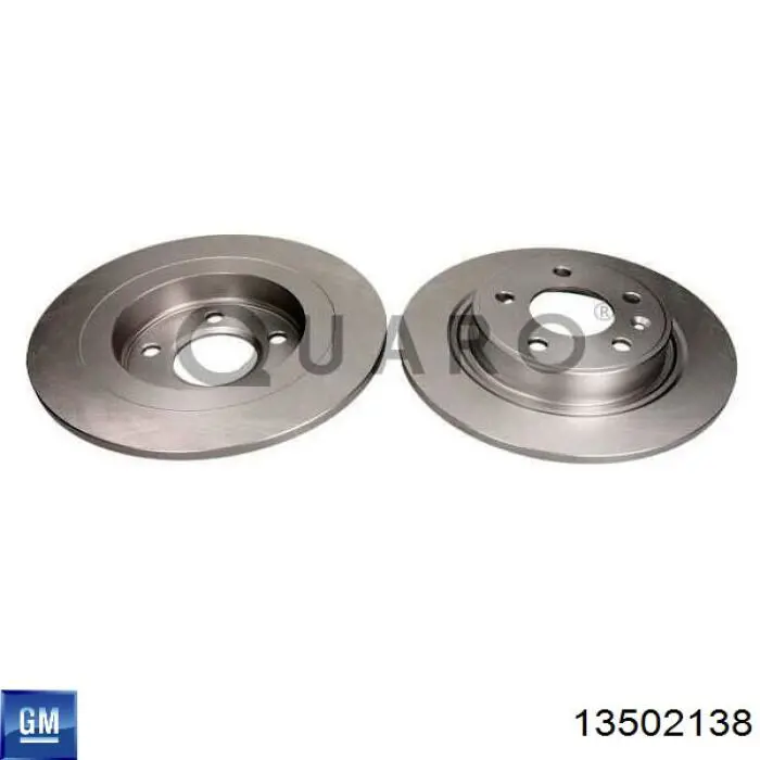Купити 13502138 General Motors Диск заднього гальма