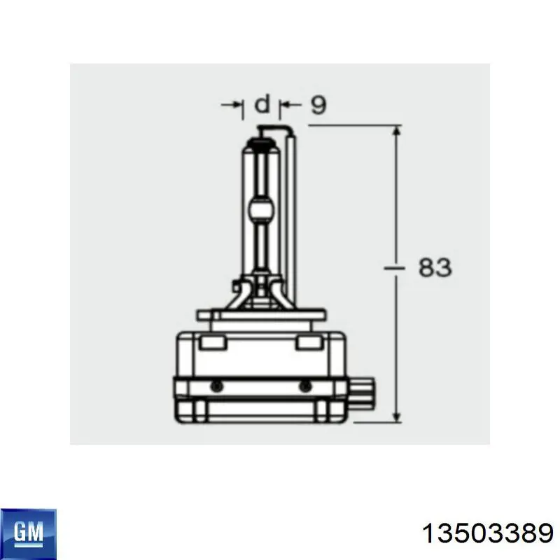 Биксенон General Motors 13503389 ціна, від 38.01 USD