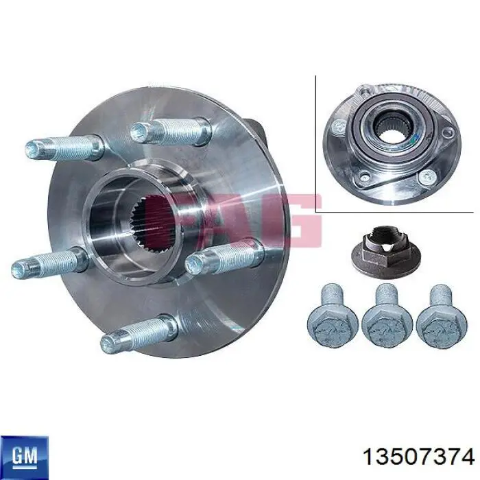 Маточини задніх коліс General Motors 13507374 ціна, від 50.66 USD
