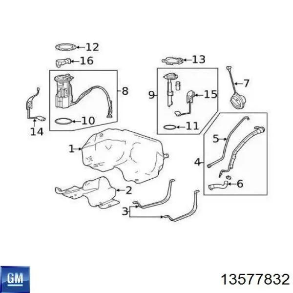  General Motors 13577832 ціна, від 152.03 USD