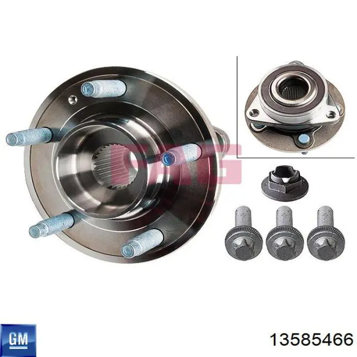 Маточина колеса передня General Motors 13585466 ціна, від 50.95 USD