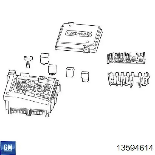 Купити 13594614 General Motors Блок комфорту