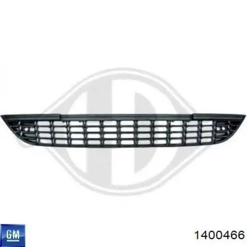 Решітка переднього бампера, центральна 1400466 General Motors