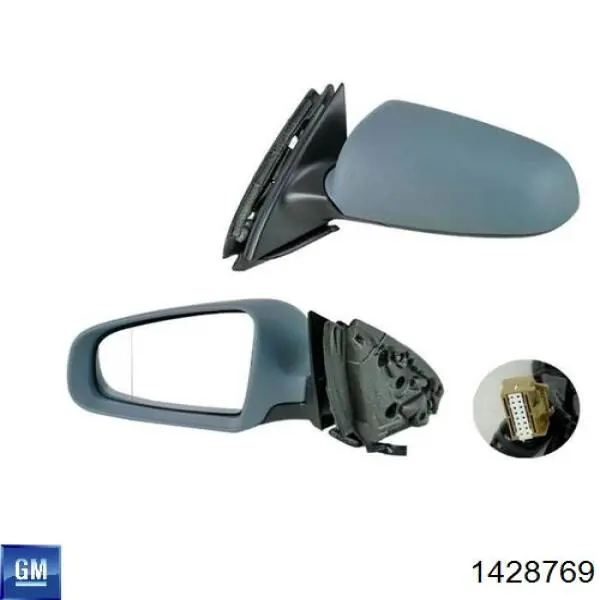 Купити 1428769 General Motors Накладка/кришка дзеркала заднього виду, ліва