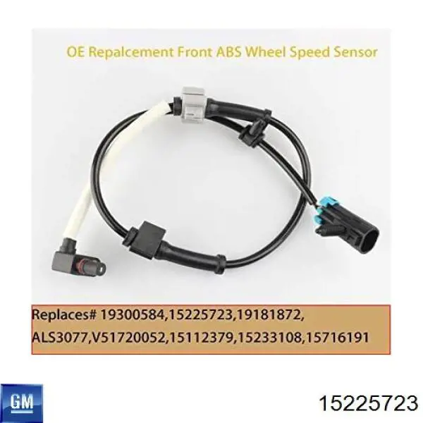 Купити 15225723 General Motors Датчик АБС (ABS) передній