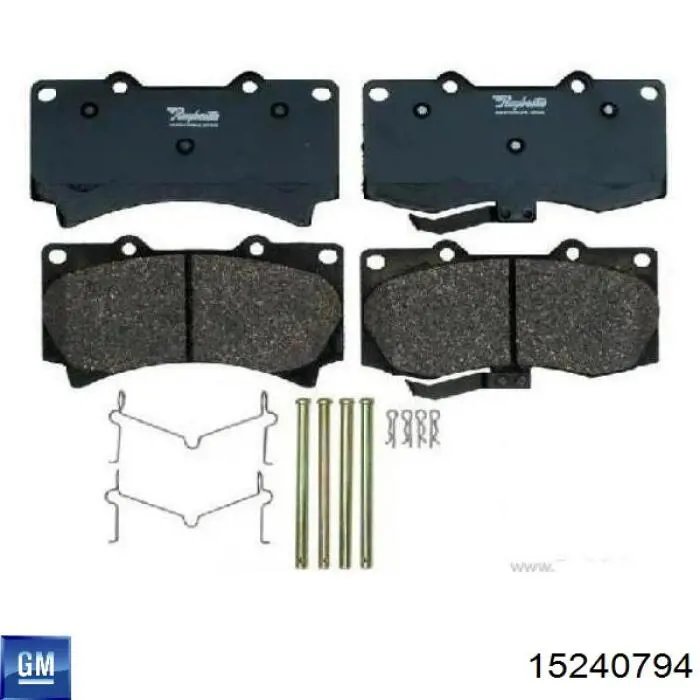 Гальмівні колодки General Motors 15240794 ціна, від 29.32 USD