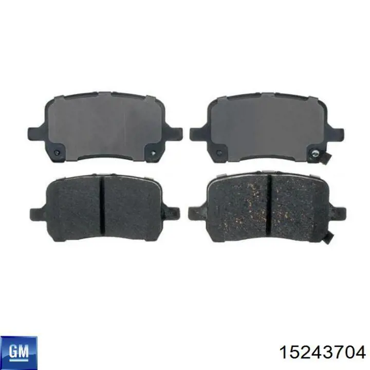 Гальмівні колодки General Motors 15243704 ціна, від 42.51 USD