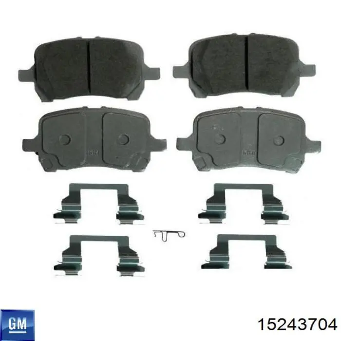 Купити 15243704 General Motors Колодки гальмівні передні, дискові