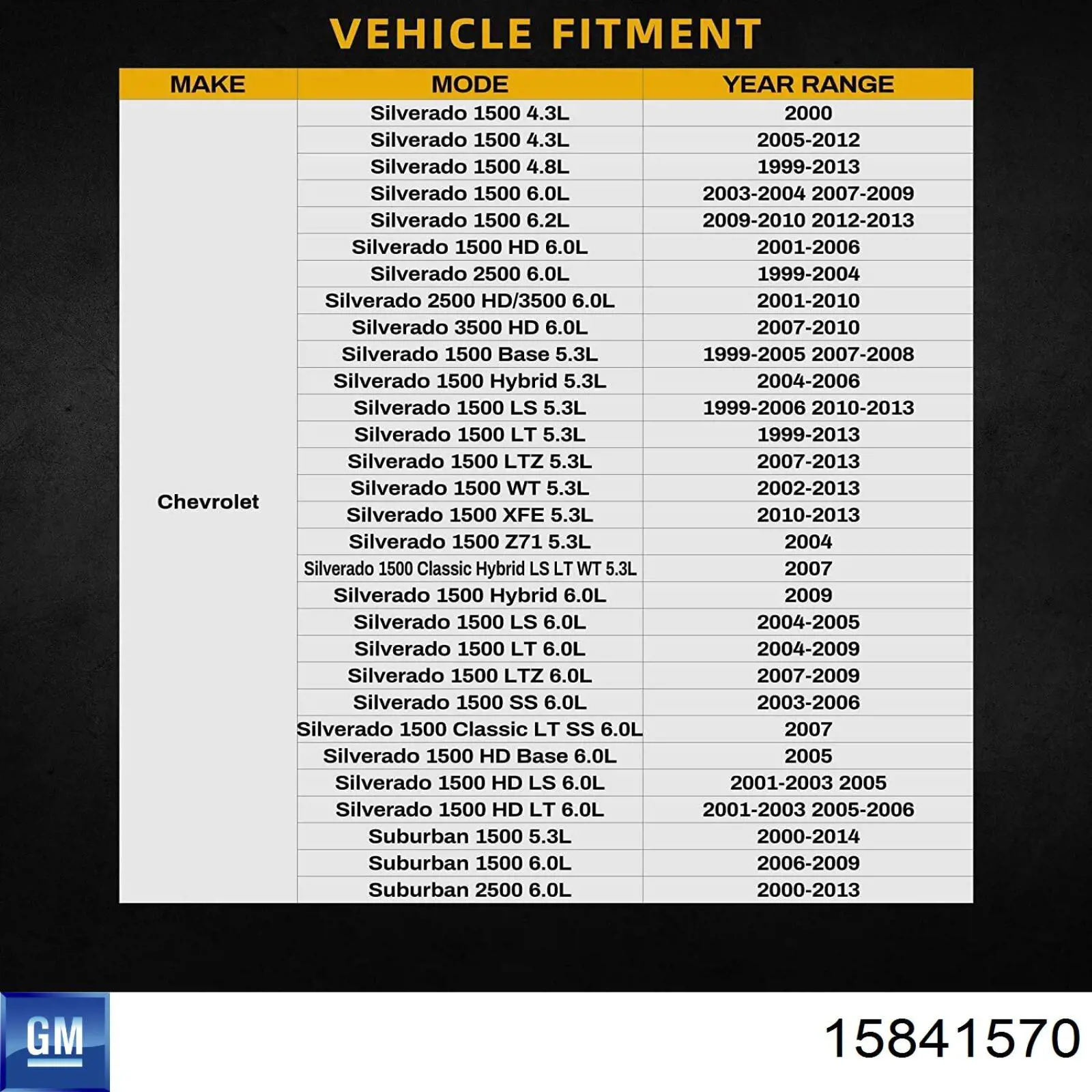 15841570 General Motors Радіатор охолодження двигуна
