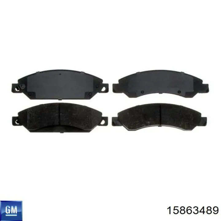 Купити 15863489 General Motors Колодки гальмівні передні, дискові