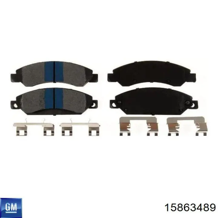 15863489 General Motors Передні гальмівні колодки