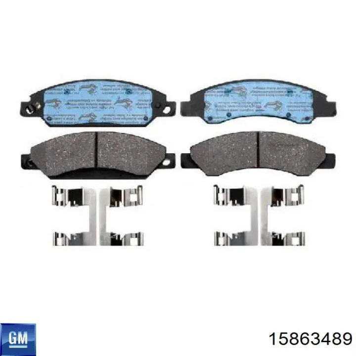 Гальмівні колодки General Motors 15863489 ціна, від 55.89 USD