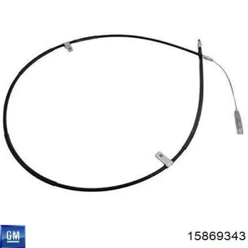 Трос ручного гальма задній, правий General Motors 15869343 ціна, від 38.15 USD