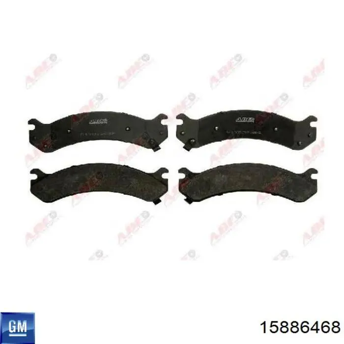 15886468 General Motors Передні гальмівні колодки