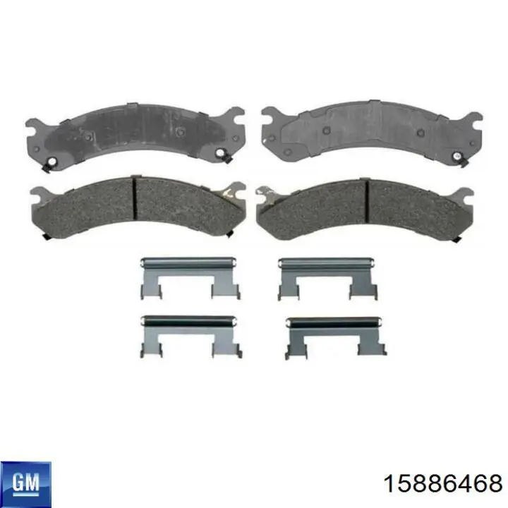 Купити 15886468 General Motors Колодки гальмівні передні, дискові