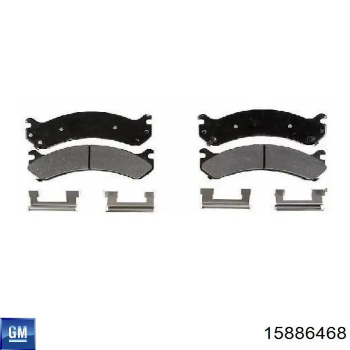 Гальмівні колодки General Motors 15886468 ціна, від 30.29 USD