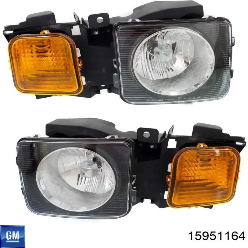 Купити 15951164 General Motors Права блок фара