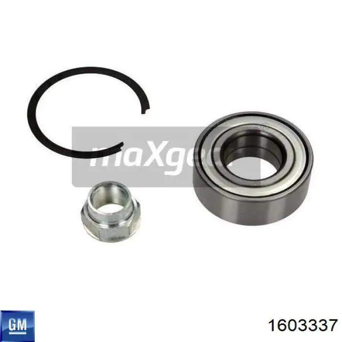 Комплект підшипник маточини передньої General Motors 1603337 ціна, від 15.39 USD