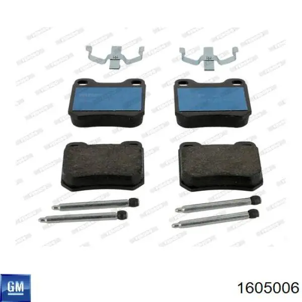 Купити 1605006 General Motors Задні колодки