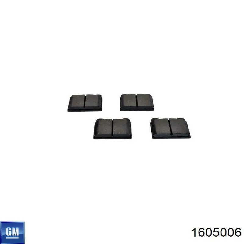 Задні гальмівні колодки General Motors 1605006 ціна, від 16.43 USD