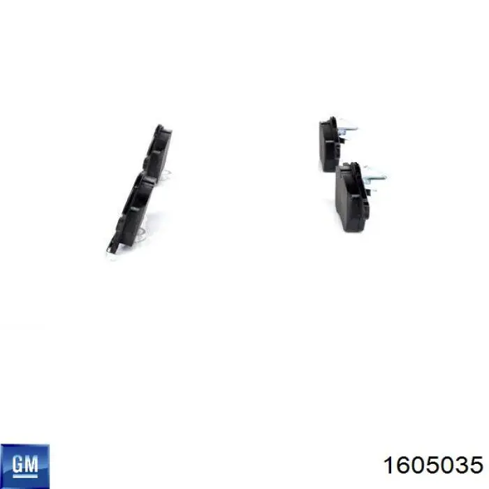 Передні тормозні колодки 1605035 General Motors