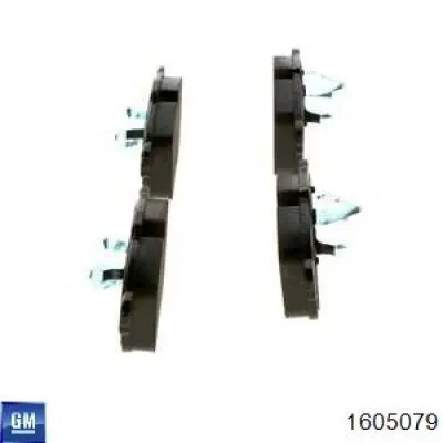 Передні тормозні колодки 1605079 General Motors