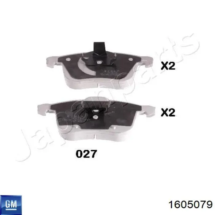Гальмівні колодки General Motors 1605079 ціна, від 34.29 USD