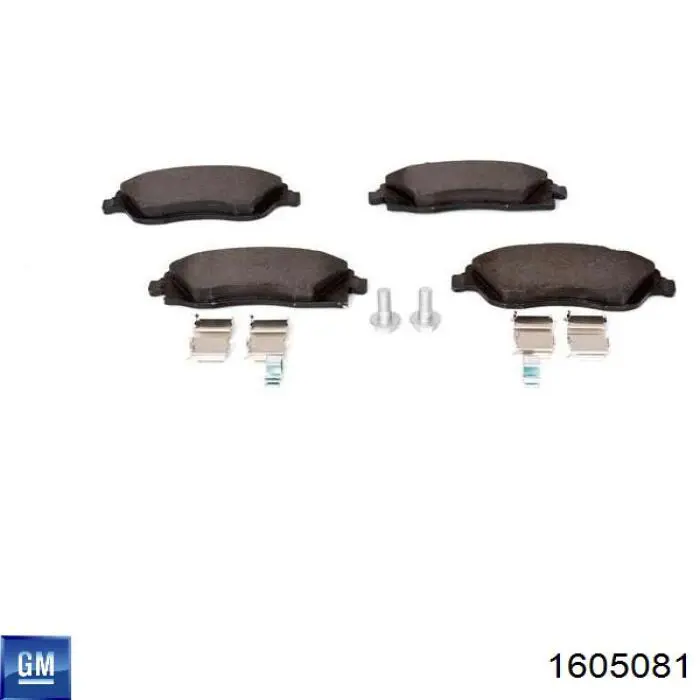 1605081 General Motors Передні гальмівні колодки