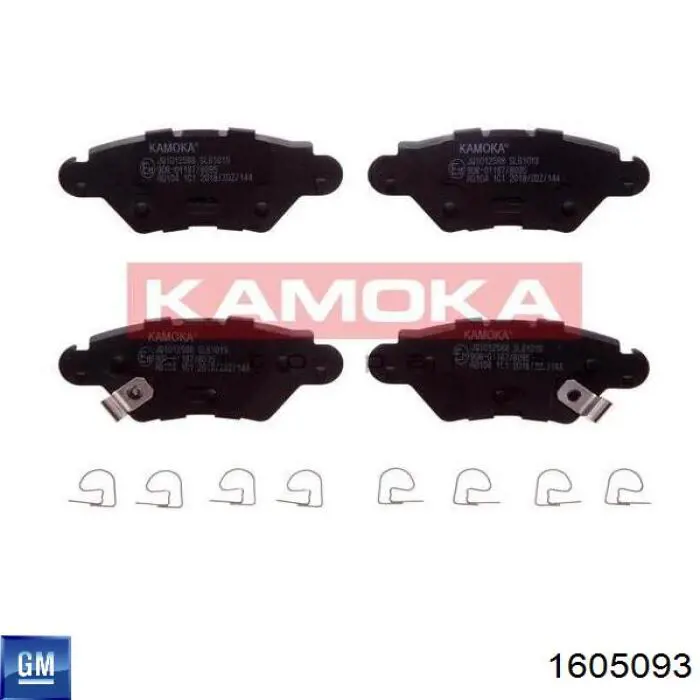 Купити 1605093 General Motors Задні колодки